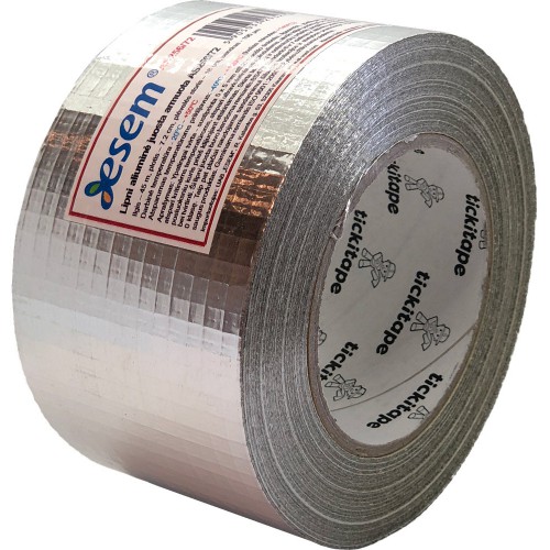 Aluminum foil tape reinforced AS256/72, thickness 190 µm, 7.2 cm x 45 m